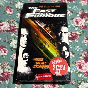The Fast and the Furious 📼 VHS. first movie in the franchise. Tested & approved!